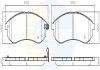 - Гальмівні колодки до дисків Гальмівна система COMLINE CBP31749 (фото 1)