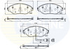 - Гальмівні колодки до дисків Гальмівна система COMLINE CBP12201 (фото 1)
