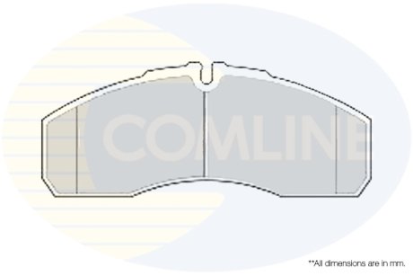 - Гальмівні колодки до дисків Гальмівна система COMLINE CBP01173 (фото 1)