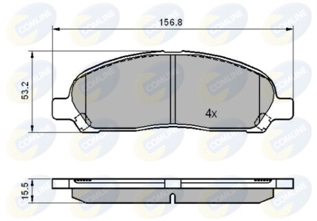 - Гальмівні колодки до дисків Гальмівна система COMLINE CBP01606