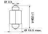 Автолампа 15 W, 24 V прозора PHILIPS 13850CP (фото 3)