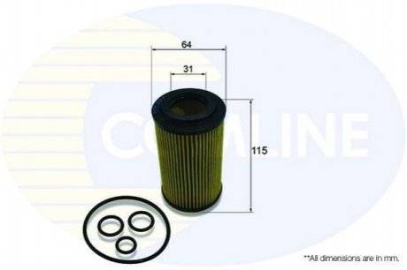 - Фільтр оливи (аналогWL7470/OX153/7D2) Фільтри COMLINE EOF253 (фото 1)