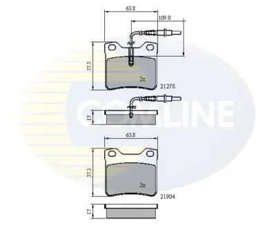 - Гальмівні колодки до дисків Гальмівна система COMLINE CBP1455