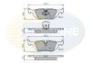 - Гальмівні колодки до дисків Гальмівна система COMLINE CBP0166 (фото 1)