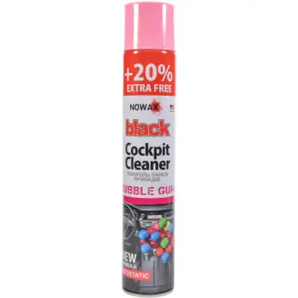 Поліроль для салону "Black" Cockpit Cleaner bubble gum 750 мл NOWAX NX00709