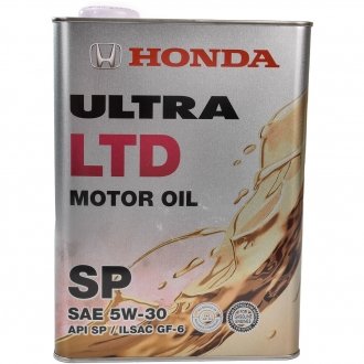 Олива моторна Ultra LTD 5W-30, 4 л HONDA 0822899974