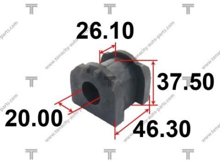 Втулка стабілізатора mitsubishi lancer1.8/2.0 08- TENACITY ASBMI1012