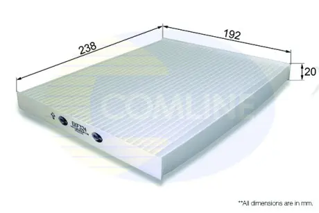 - Фільтр салону (аналогWP2064/LA464) Фільтри COMLINE EKF324