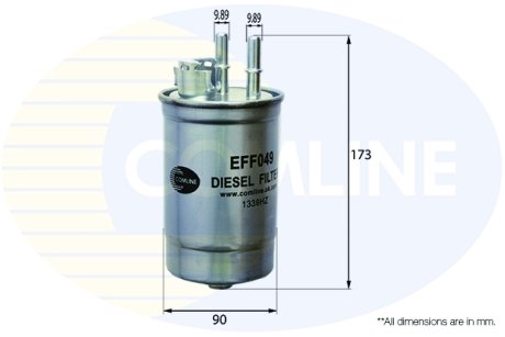 - Фільтр палива (аналогWF8197/KL173) Фільтри COMLINE EFF049