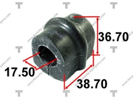 Втулка стабілізатора гумова TENACITY ASBNI1009