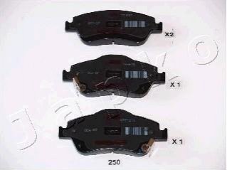 Колодки гальмівні дискові Toyota Auris 1.33 (10-12),Toyota Auris 1.33 (09-12) (JAPKO 50250