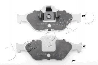 Колодки гальмівні дискові Mazda 2 1.25 (03-),Mazda 2 1.4 (03-),Mazda 2 1.4 (03-) JAPKO 50302 (фото 1)