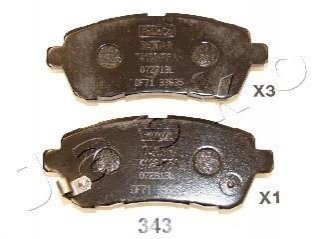 Колодки тормозные передние Mazda 2 1.3-1.6 (07-15)/Suzuki Swift III, IV 1.2-1.6/Daihatsu Sirion II, Materia JAPKO 50343 (фото 1)