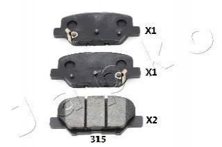 Колодки тормозные дисковые Citroen C4 aircross 1.6 (12-),Citroen C4 aircross 1.6 (12-) JAPKO 51315