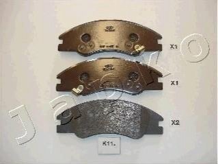Колодки гальмівні дискові Kia Cerato 1.5 (05-),Kia Cerato 1.6 (04-),Kia Cerato 1.6 (05-) JAPKO 50K11