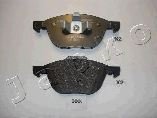 Колодки гальмівні дискові Mazda 3 1.4 (04-09),Mazda 3 1.4 (03-09),Mazda 3 1.6 (03-09) JAPKO 50300 (фото 1)
