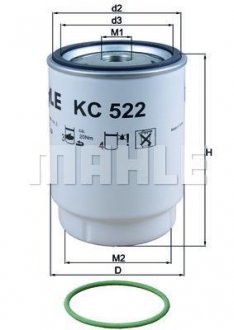 Фильтр топливный MAHLE MAHLE\KNECHT KC 522D