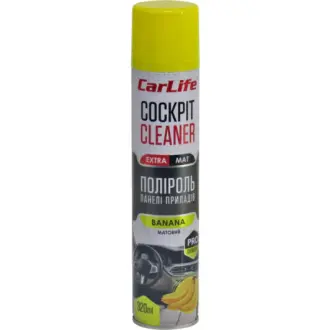 Поліроль для салону Cockpit Cleaner Extra Mat банан 320 мл CARLIFE CF342