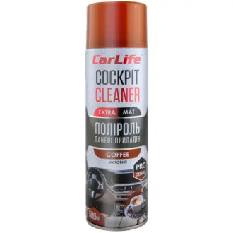 Поліроль для салону Cockpit Cleaner Extra Mat кава 500 мл CARLIFE CF526