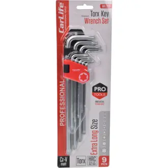 Набір ключів TORX T10H-T50H 9 шт CARLIFE WR2113