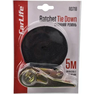 Стяжка вантажу, 5м з трещіткою (36 шт/ящ) CARLIFE RD718