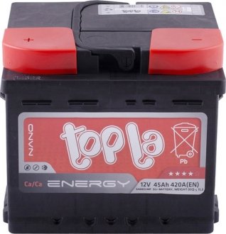 Акумулятор 6 CT-45-L Energy TOPLA 108 345 (фото 1)