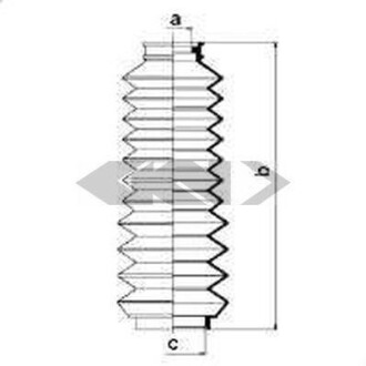 Пыльник рулевого механизма GKN SPIDAN 83566