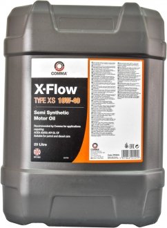 Олива моторна X-Flow Type XS 10W-40 20 л COMMA XFXS20L (фото 1)