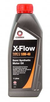 Олива моторна X-Flow Type S 10W-40 1 л COMMA XFS1L