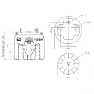 Пневмоподушка BILSTEIN FEBI 109307