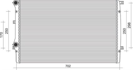 Радиатор системы охлаждения MAGNETI MARELLI 350213852000