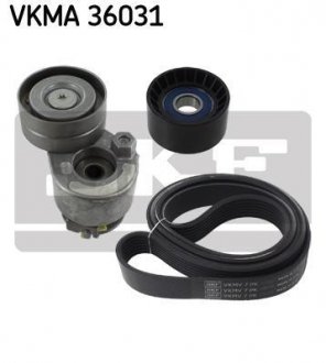 Комплект поліклиновий (ремінь+ролики) SKF VKMA 36031 (фото 1)