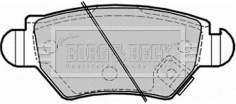 - Гальмівні колодки до дисків Гальмівна система BORG & BECK BBP1687