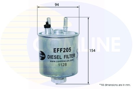 - Фільтр палива (аналогWF8403/KL638) Фільтри COMLINE EFF205 (фото 1)