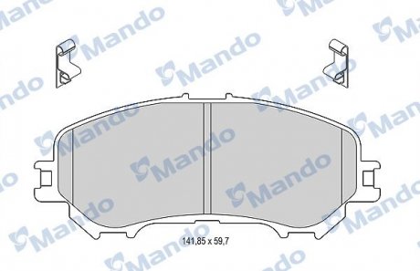 Тормозные колодки дисковые передние MANDO MBF015287 (фото 1)