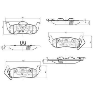 Гальмівні колодки дискові NIPPARTS N3611059