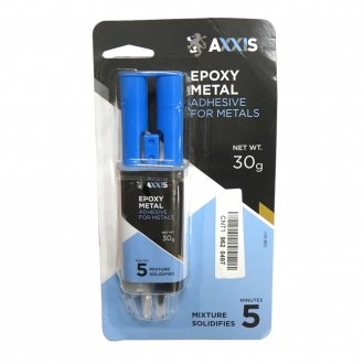 Клей для металу Epoxy-Metal шприц 30 г AXXIS VSB-021