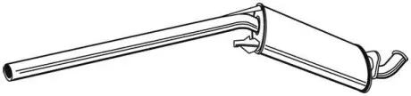 Центр. глушник, випускна сист. WALKER 21204