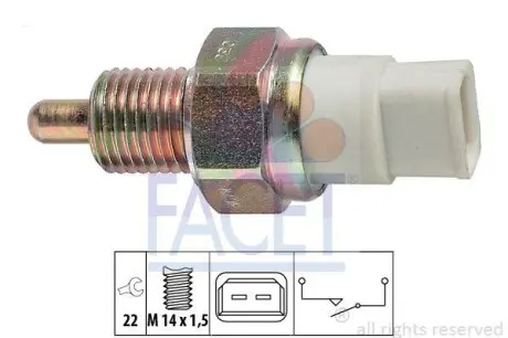 Включатель сигнала заднего хода FACET 7.6042