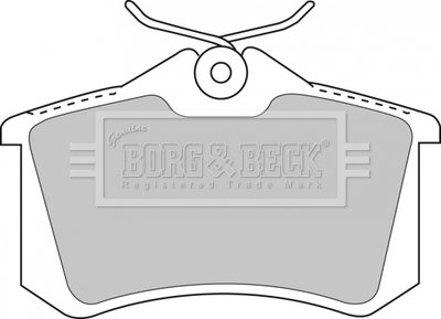 - Гальмівні колодки до дисків Гальмівна система BORG & BECK BBP1512 (фото 1)