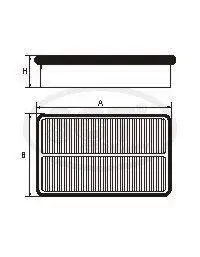 Фільтр повітряний HYUNDAI_Santa_Fe_III_/_Grand_Santa_Fe_2.4_Mpi_(12-) SC SCT Germany SB2380