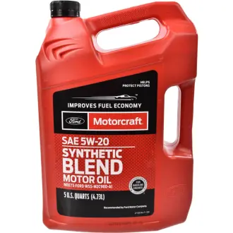 Моторное масло Ford Synthetic Blend Motor Oil 5W-20 полусинтетическое 4,73 л MOTORCRAFT XO5W205Q3SP