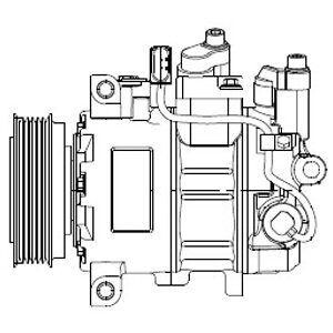 Компрессор кондиционера DL DELPHI CS20474