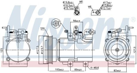 Компрессор кондиционера NI NISSENS 89194