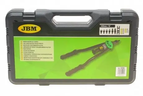 Заклепочник двохручний для знімних гайок 400 мм/16" (M3/M4/M5/M6/M8/M10/M12) JBM 52596