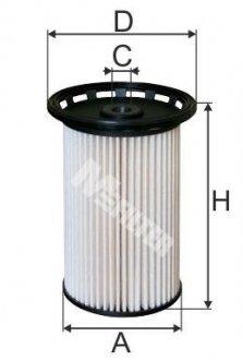 Фільтр паливний (змінний елемент) MFILTER DE3138 (фото 1)
