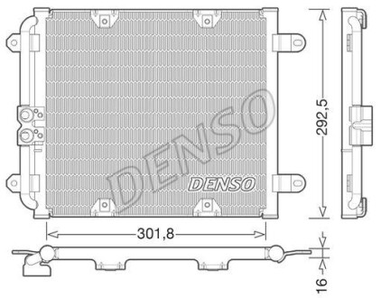 Радиатор кондиционера DENSO DCN02028