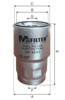 Фільтр паливний M-FILTER MFILTER DF3542
