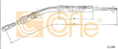 Трос зчеплення COFLE 11.384