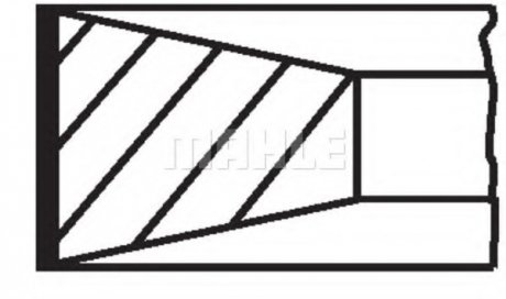 Кольца поршневые, комплект MAHLE MAHLE\KNECHT 001 RS 11114 0N0 (фото 1)